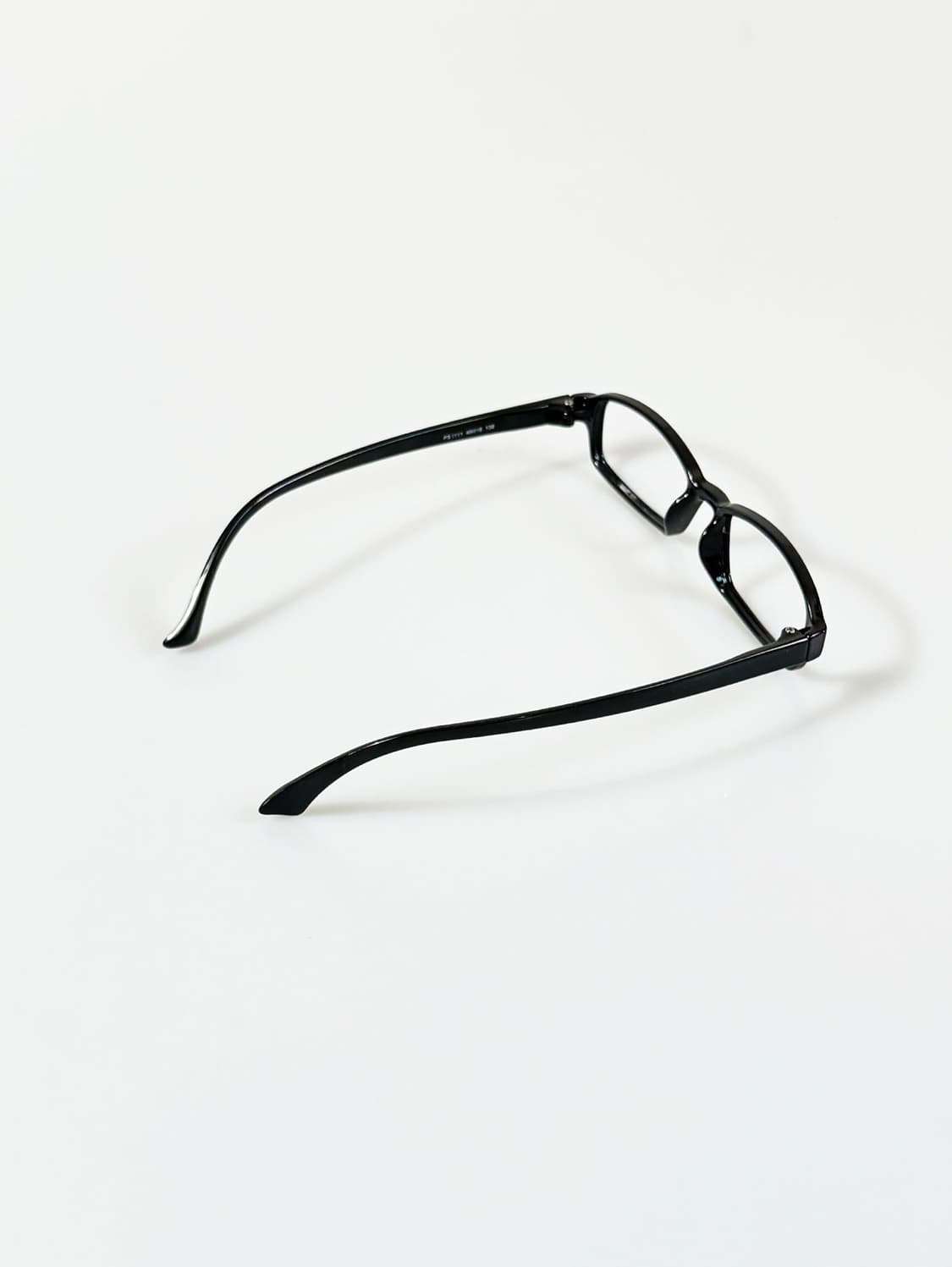 POLY SWISS 블랙 스퀘어 뿔테 빈티지 안경 상품이미지4