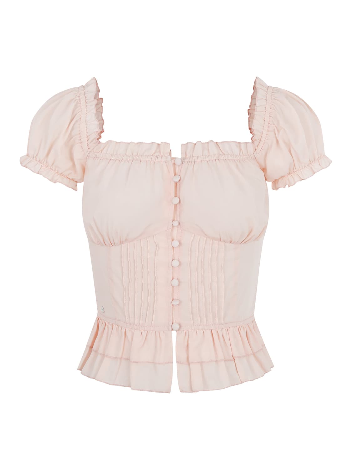 페일제이드 Jully frill button bl 피치핑크 상품이미지1