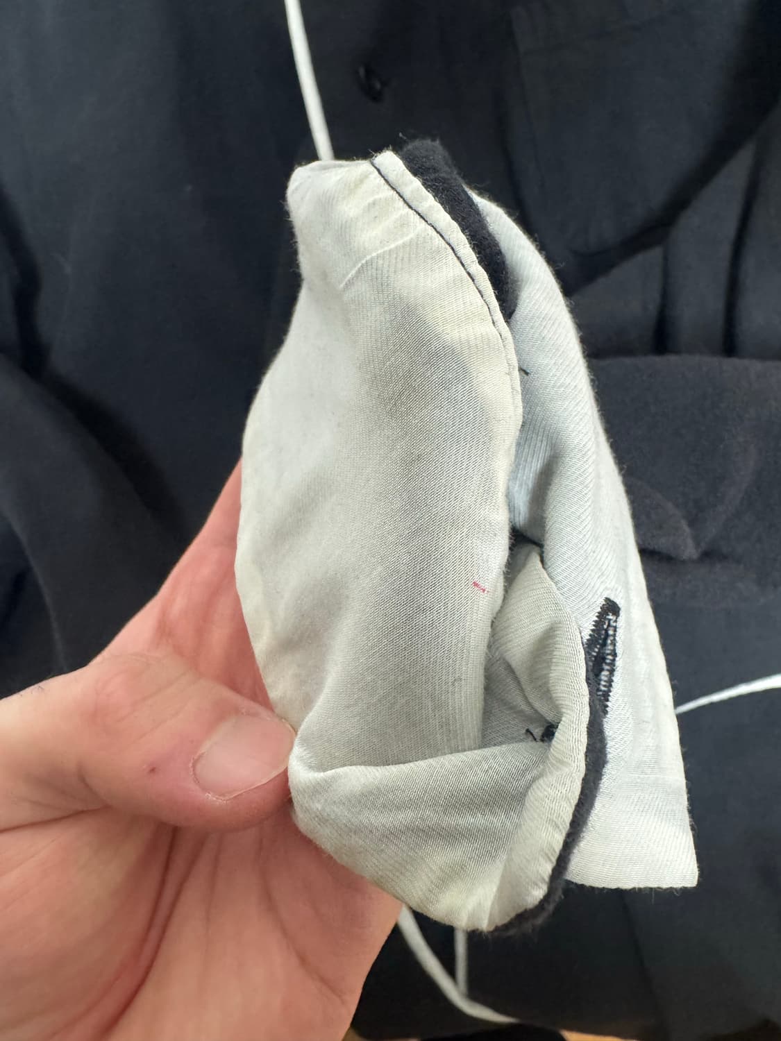 언더커버리즘 21aw 랩코트 아티잔 울린넨 혼방 코트 상품이미지8