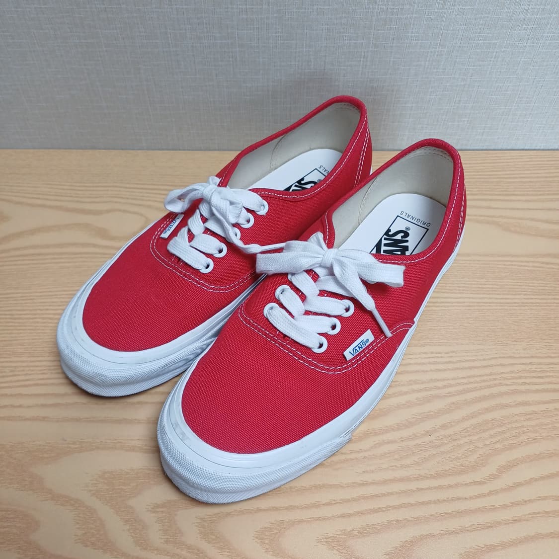 반스 어센틱 OG 볼트 LX 레드 260사이즈 상품이미지1