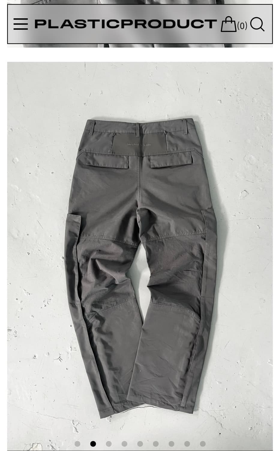 M플라스틱프로덕트 MULTI PANEL CARGO PANTS (GREY) 상품이미지2