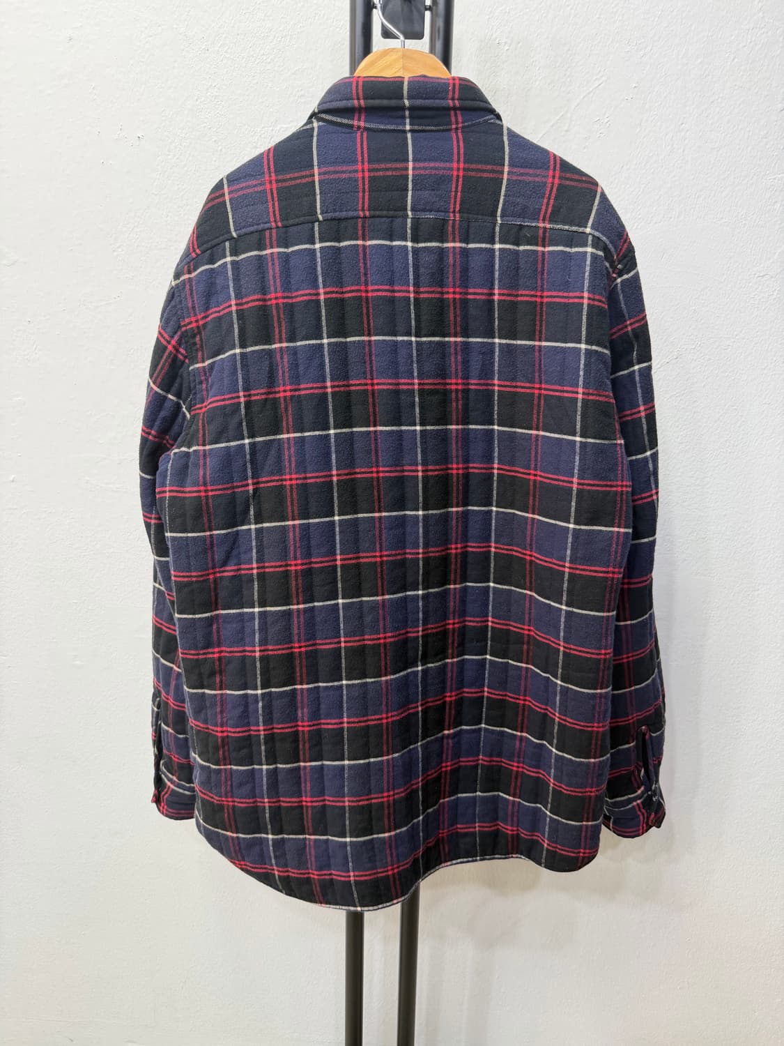 정품) ASPESI 아스페시 남성 체크 퀼팅 셔츠형 자켓 XL  상품이미지4