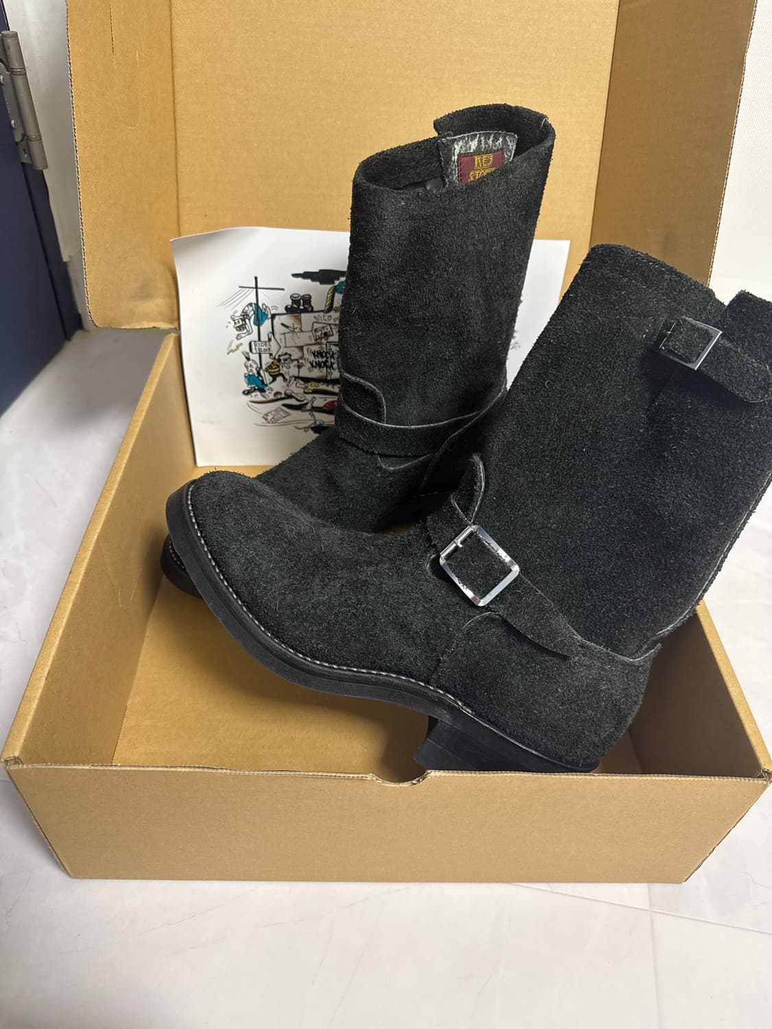 키스톤 엔지니어부츠 블랙 러프아웃 9.5E 상품이미지1