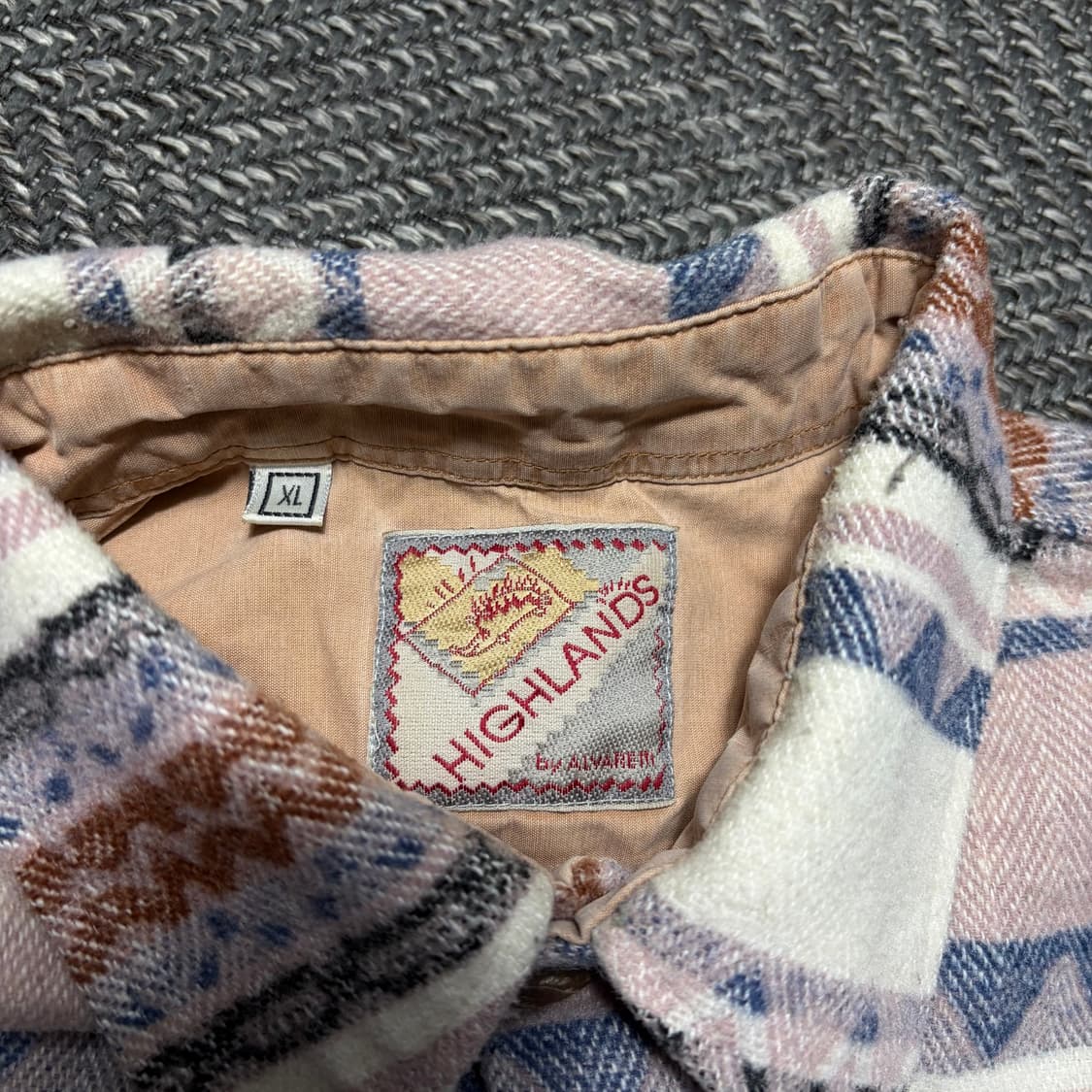 90s 하이랜즈 빈티지 에스닉 플란넬 워크셔츠 상품이미지3