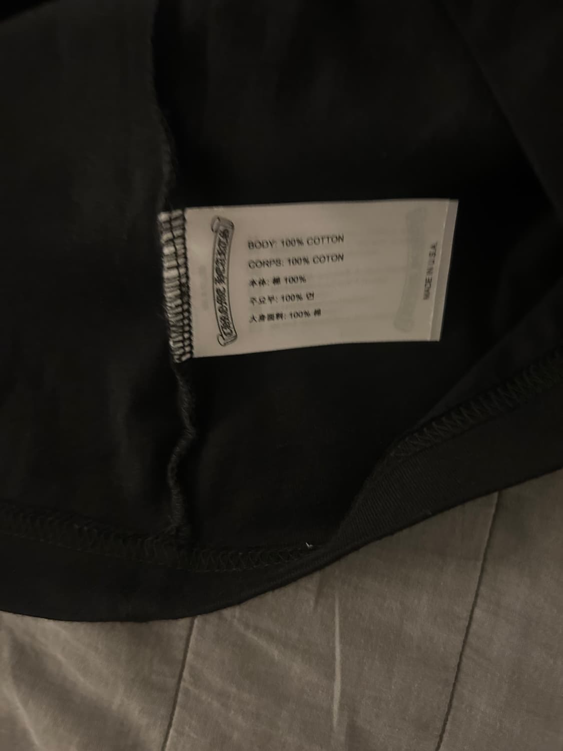 크롬하츠 스크롤 로고 롱슬리브 L (영수증) 상품이미지4