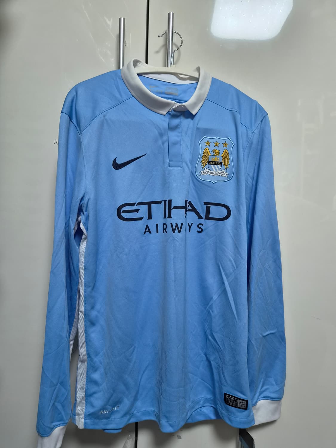 [해외 M] 15-16 맨시티 홈 긴팔 상품이미지1