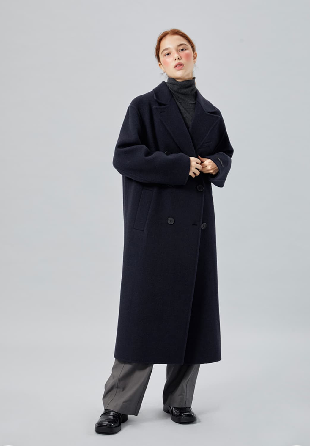 임블리 블리라벨 핸드메이드 롱코트 상품이미지7