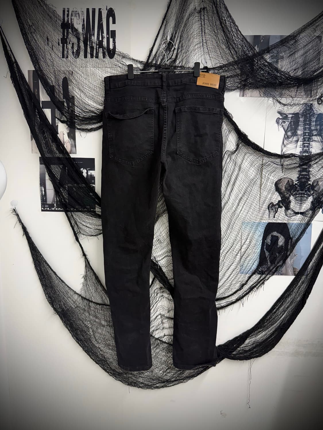 Punk embriodery damaged pants 상품이미지4