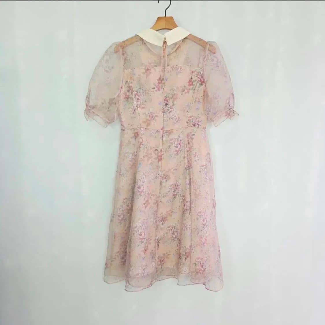 [KENNETH LADY] 케네스레이디 플라워 오간디 카라 원피스 여성 상품이미지2