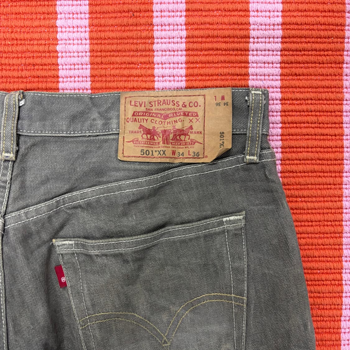 00s 리바이스 501xx 그레이 데님 (34) 상품이미지2
