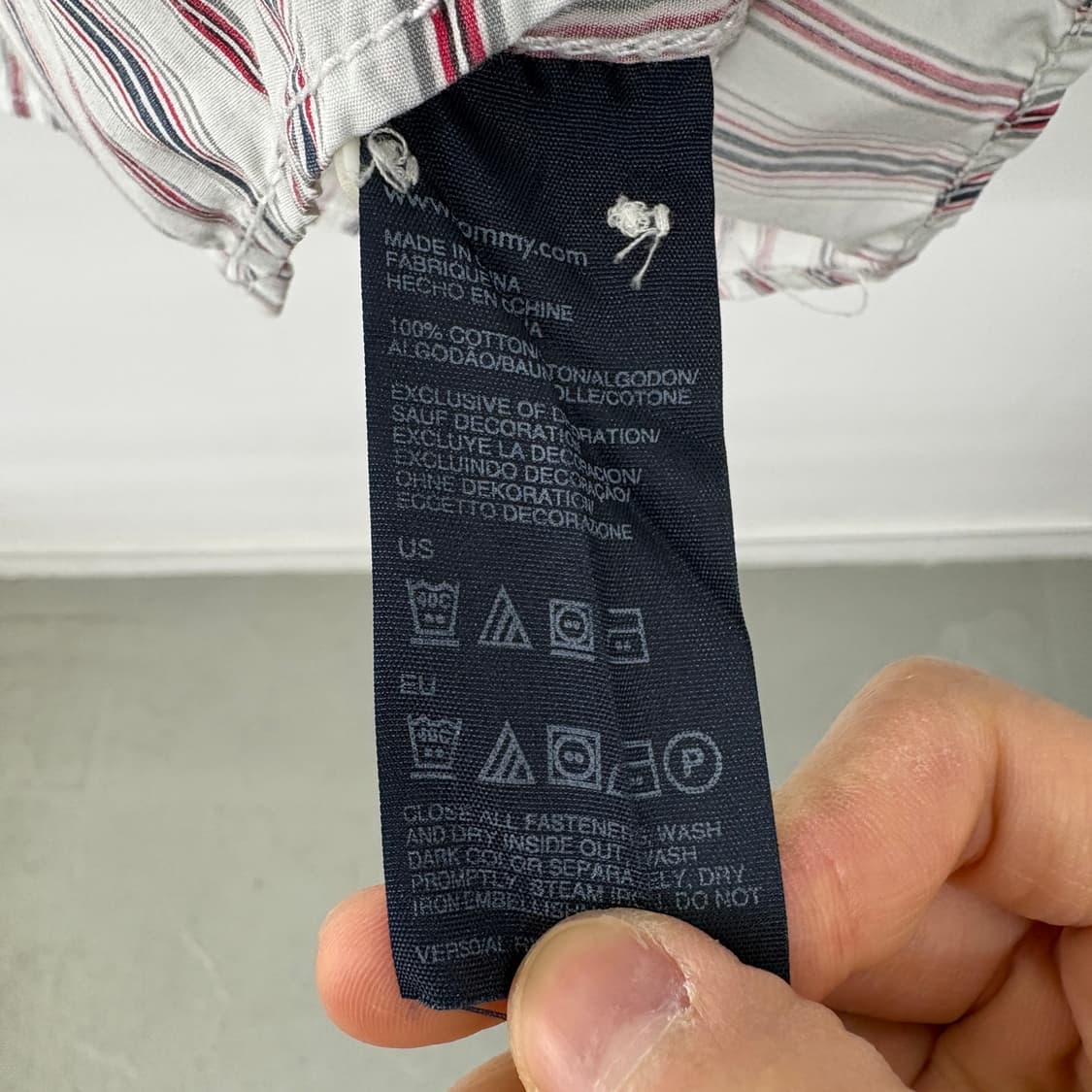 타미힐피거 스트라이프 긴팔 셔츠 남m 상품이미지5