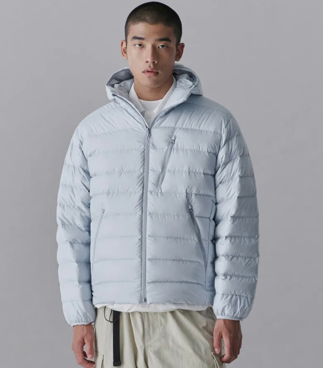 무신사스탠다드 시티 레저 후디드 라이트 다운 자켓 / 무탠다드 경량패딩 상품이미지1