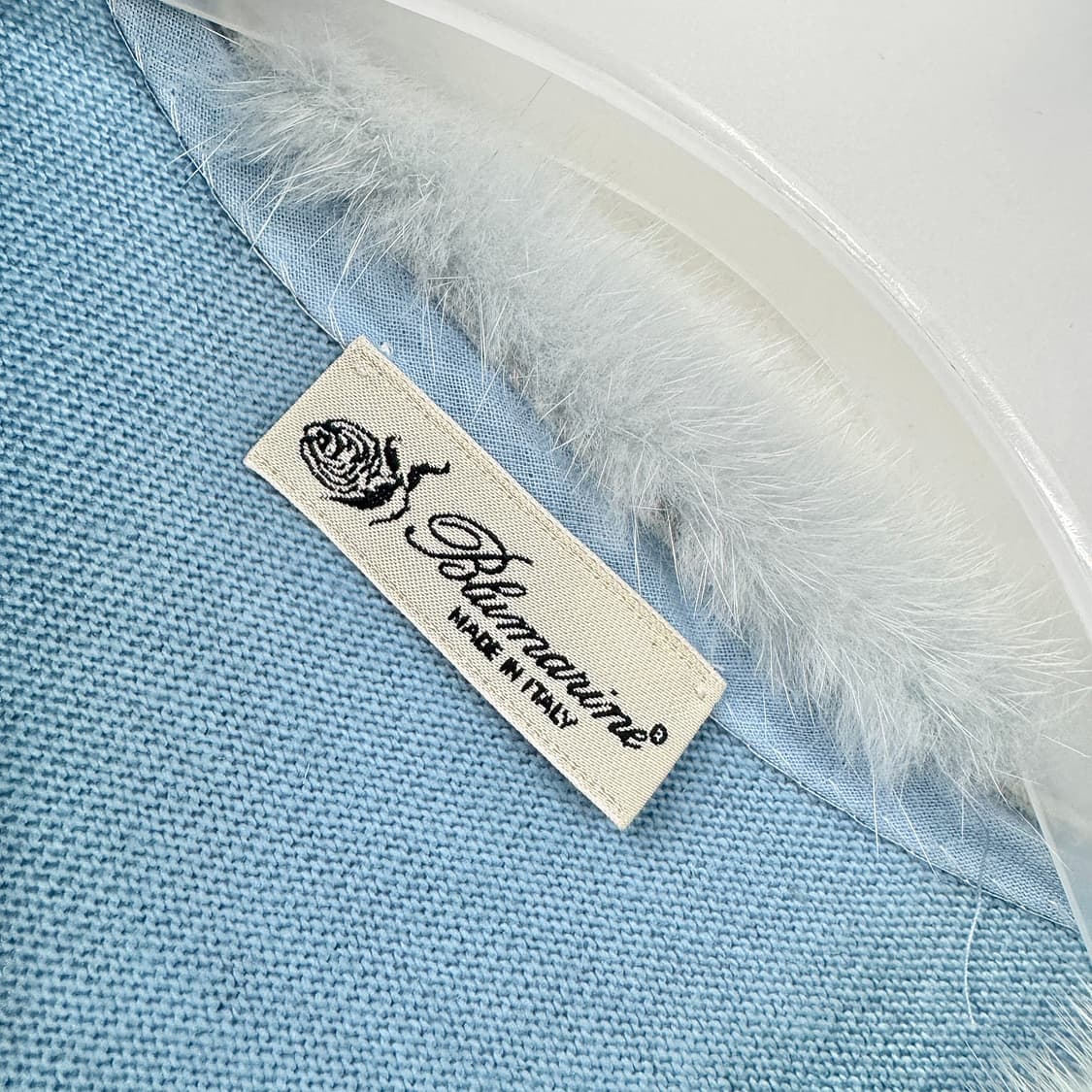 블루마린 퍼 트리밍 니트 가디건 상품이미지2