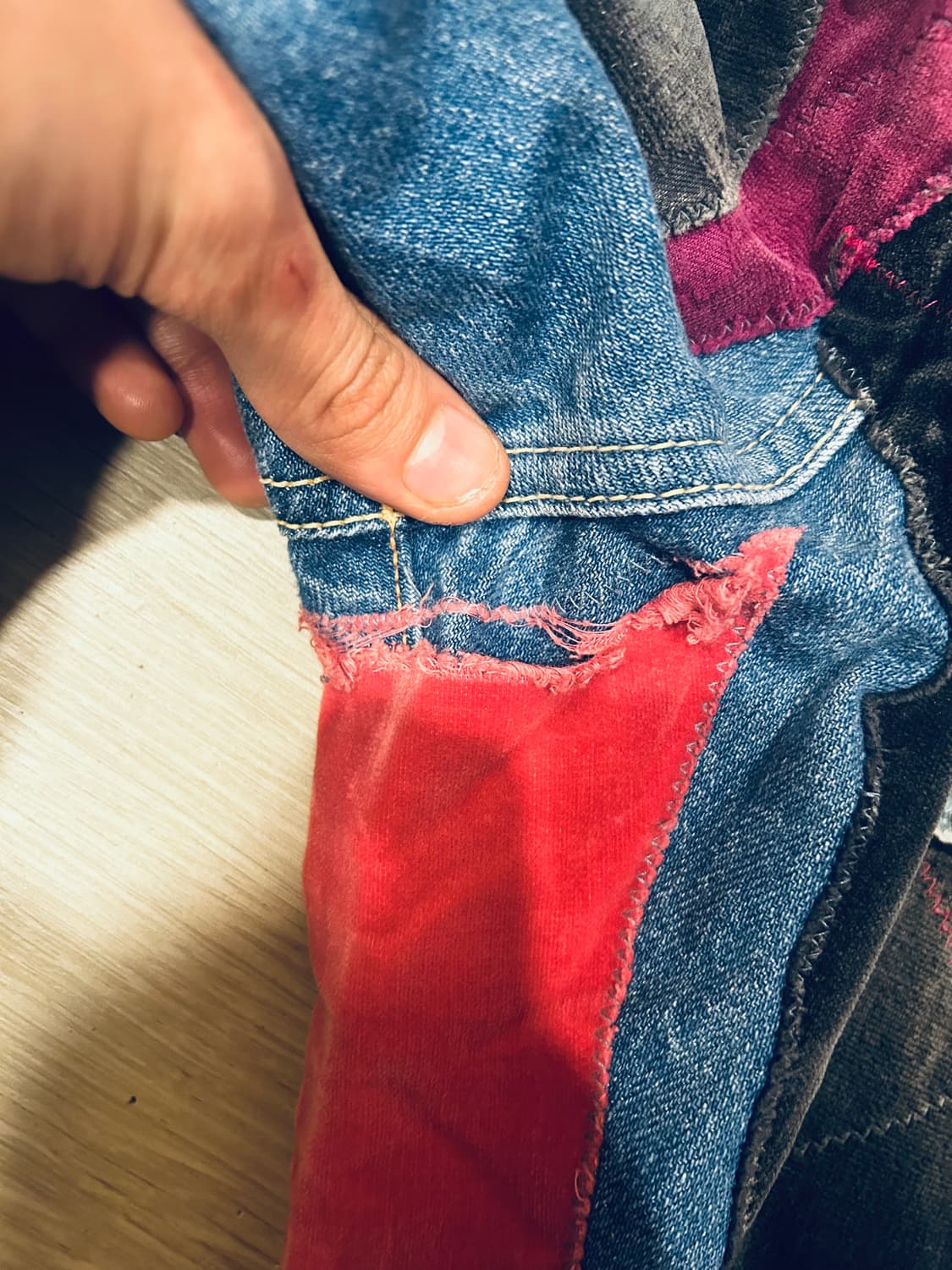 캐피탈 패치워크 데님 32 상품이미지4