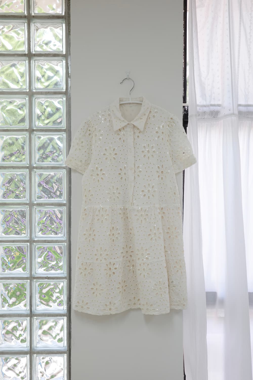 데시구알 Desigual spangle ivory One-piece 상품이미지3