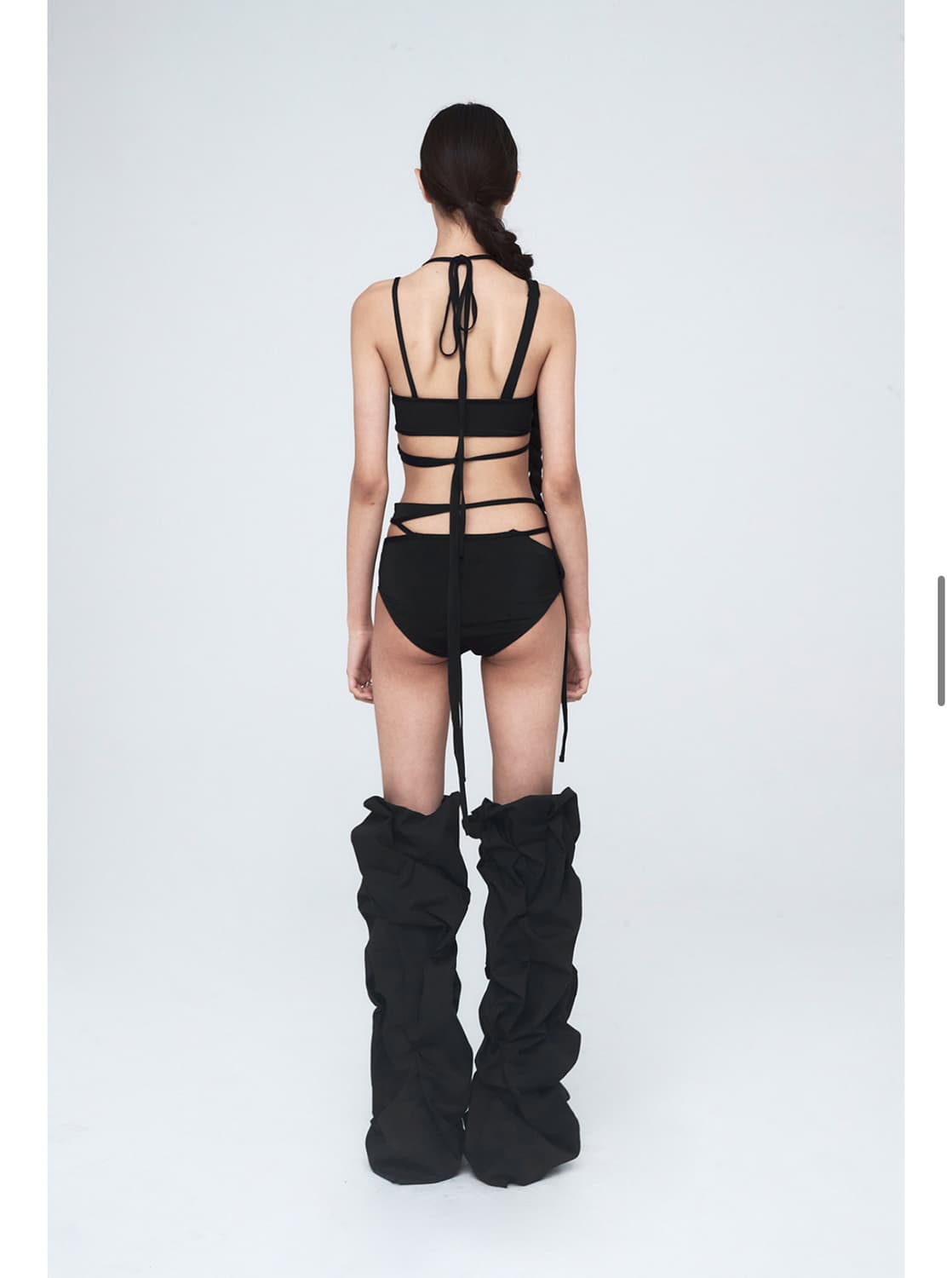 나체 wind layered bikini black 상품이미지2