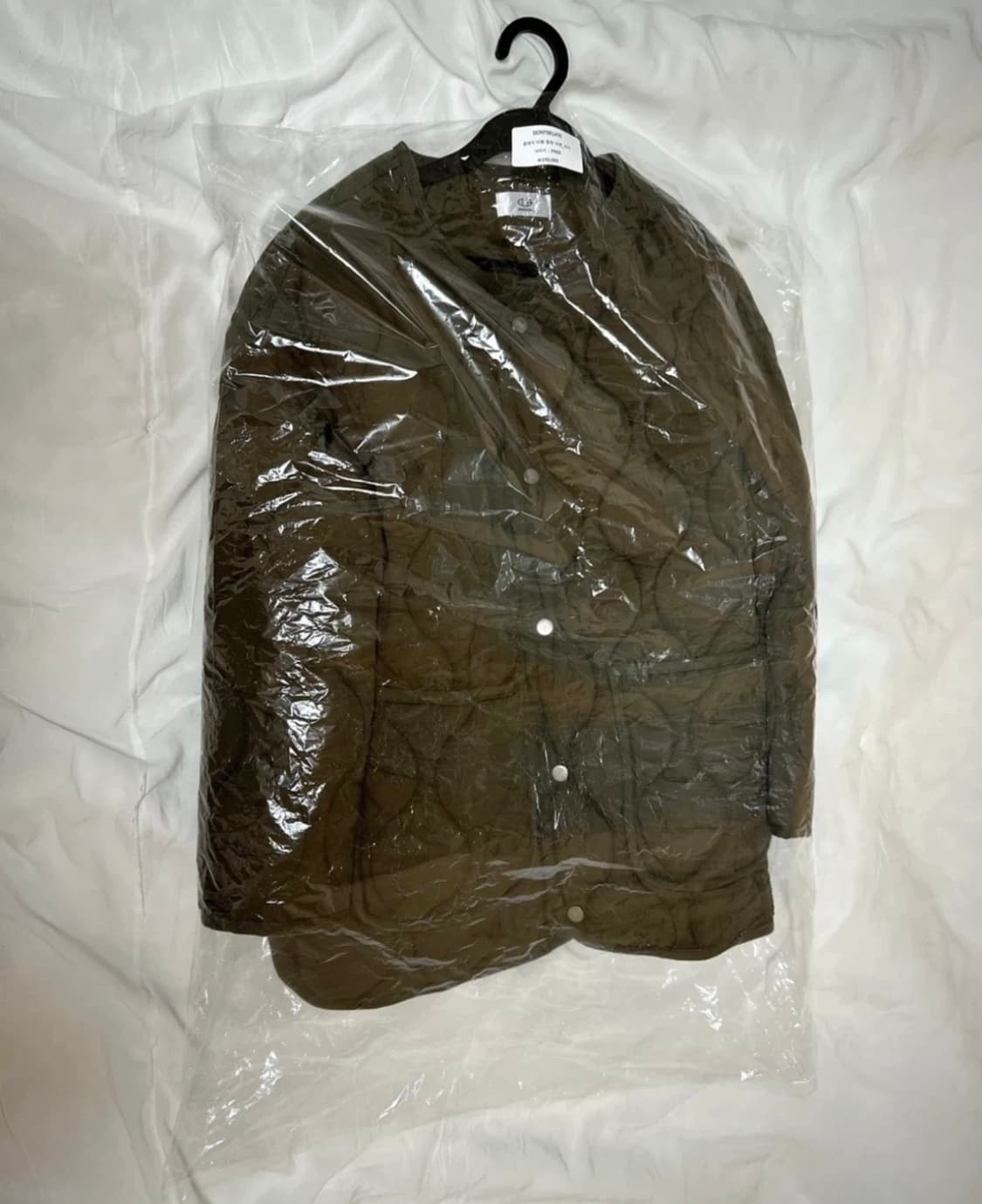 [미 시착 새 상품] 돈비레잇 퀼팅 자켓 카키 상품이미지3