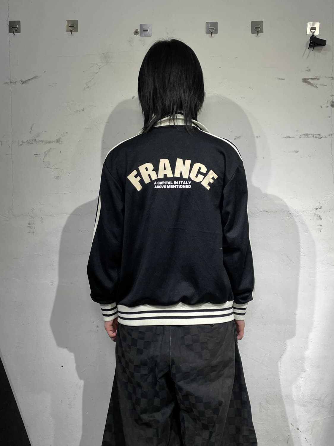 일본빈티지 y2k 블랙 져지 M 상품이미지6