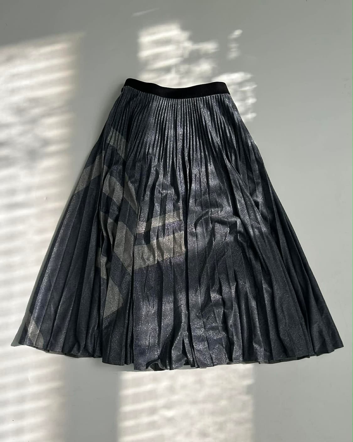 [64] 랑방 컬렉션 21년 신형 한섬 밴딩 플리츠 스커트 상품이미지1