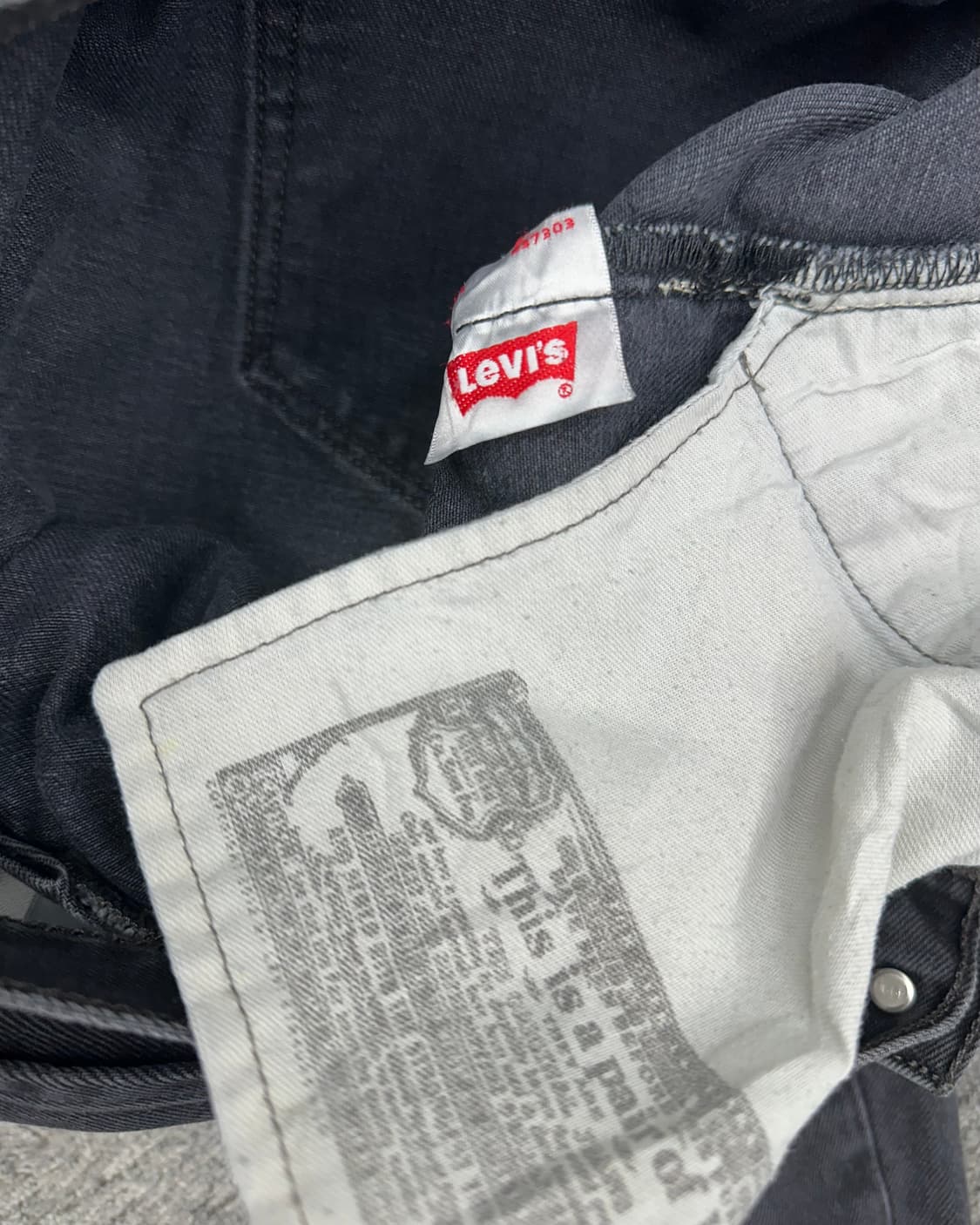 (허단46)00'S 리바이스 501 워싱블랙-M1922 상품이미지4