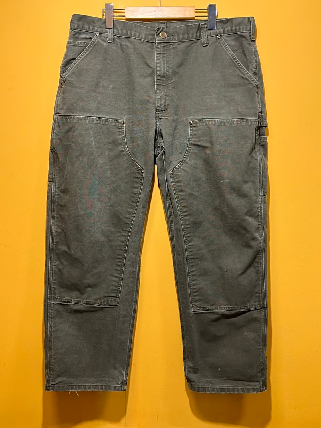 00s [38x30] 칼하트 더블니 모스 그린 워크팬츠 B136 MOS 상품이미지1