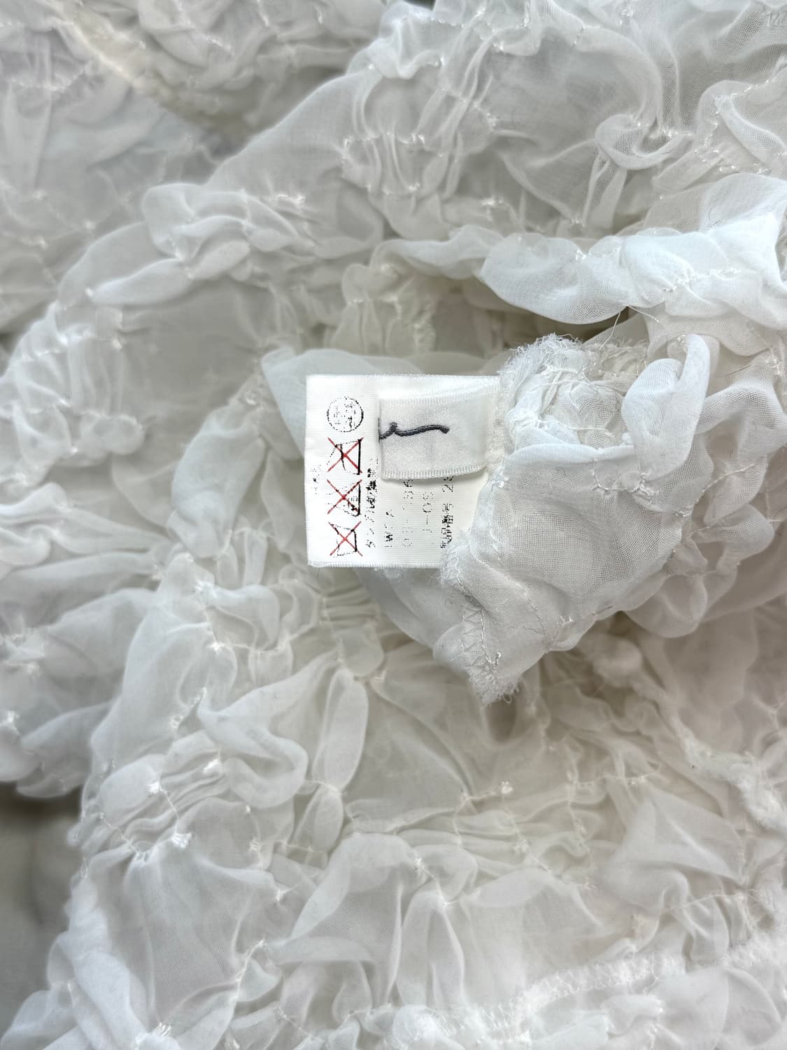 링클 시스루 블라우스 상품이미지5