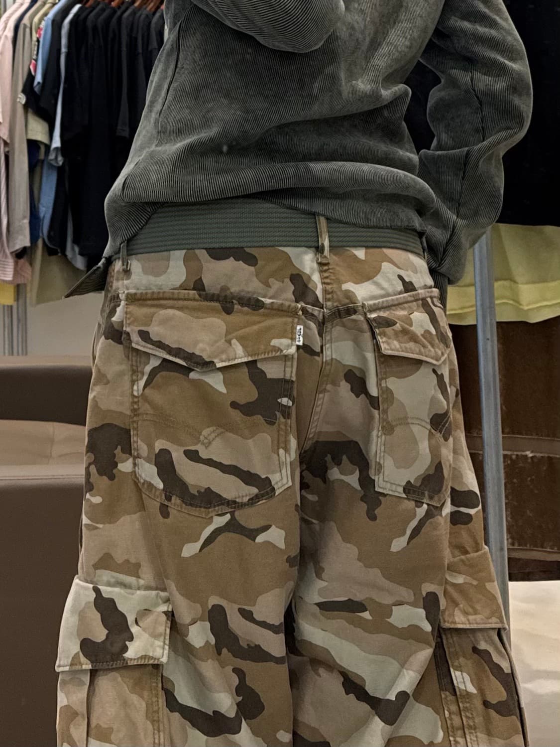 리바이스 화이트 탭 카모 카고 팬츠  상품이미지7