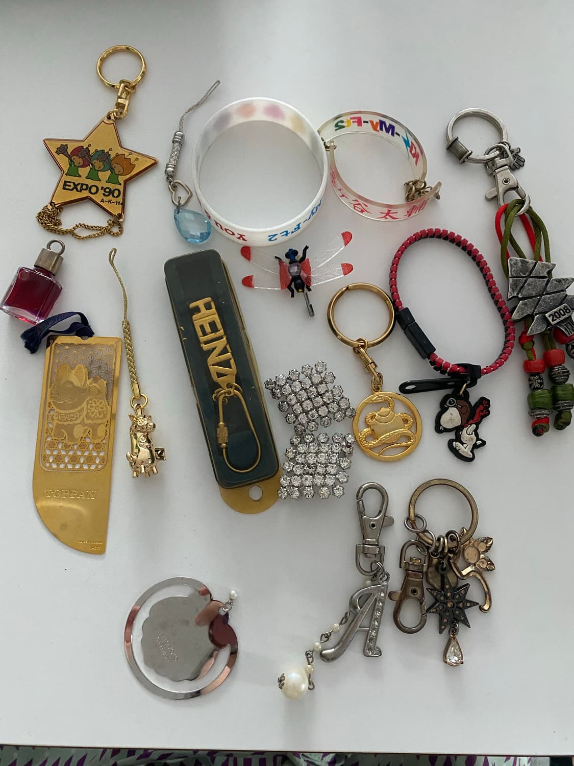 24k도금 엑스포 등 키링 일괄 미키모토 상품이미지1