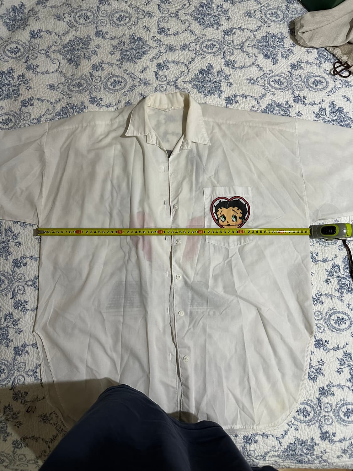 빈티지 베티붑 오버사이즈 반팔 셔츠 상품이미지6