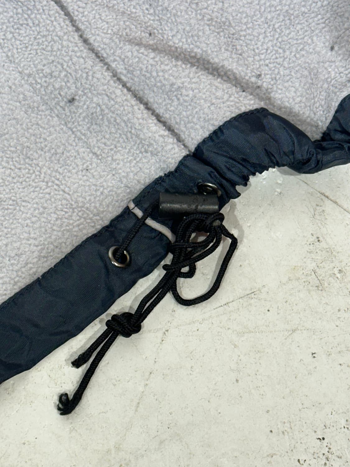 일본 빈티지 네이비 고프코어 기모 오버핏 바람막이 자켓 M 상품이미지9