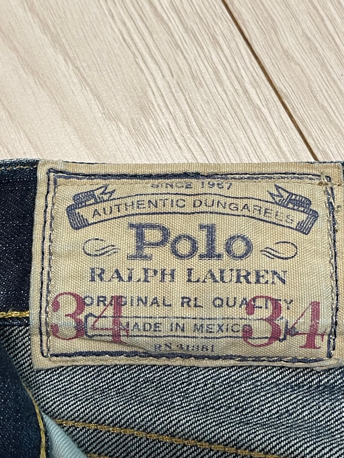 폴로 랄프로렌 설리반 슬림 셀비지 데님 청바지 34/34(기장 수선) 상품이미지7