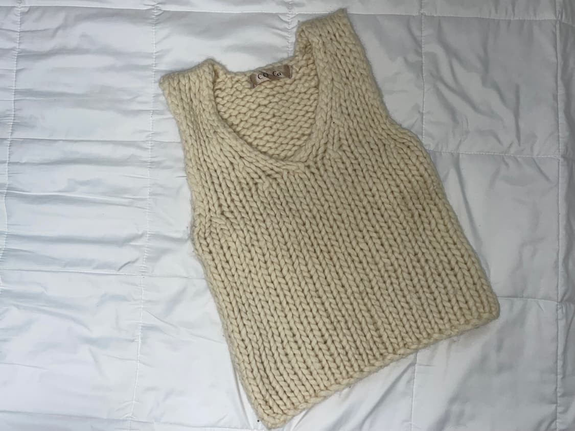vintage knit vest 상품이미지1