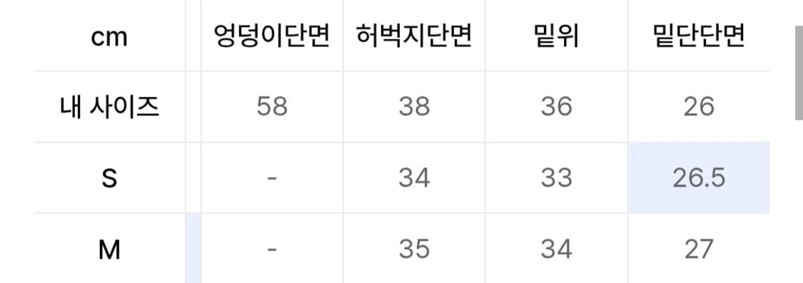 인사일런스 볼륨 프론트 데님 팬츠 M 상품이미지5