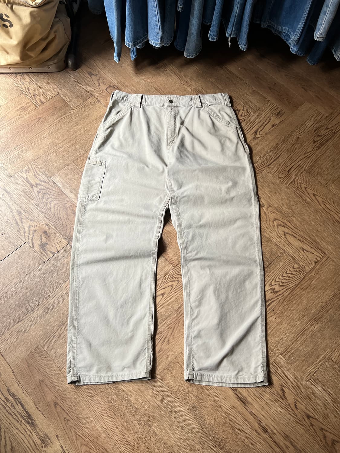 [38]칼하트 USA 탄 싱글니 카펜터 워크 팬츠 상품이미지2