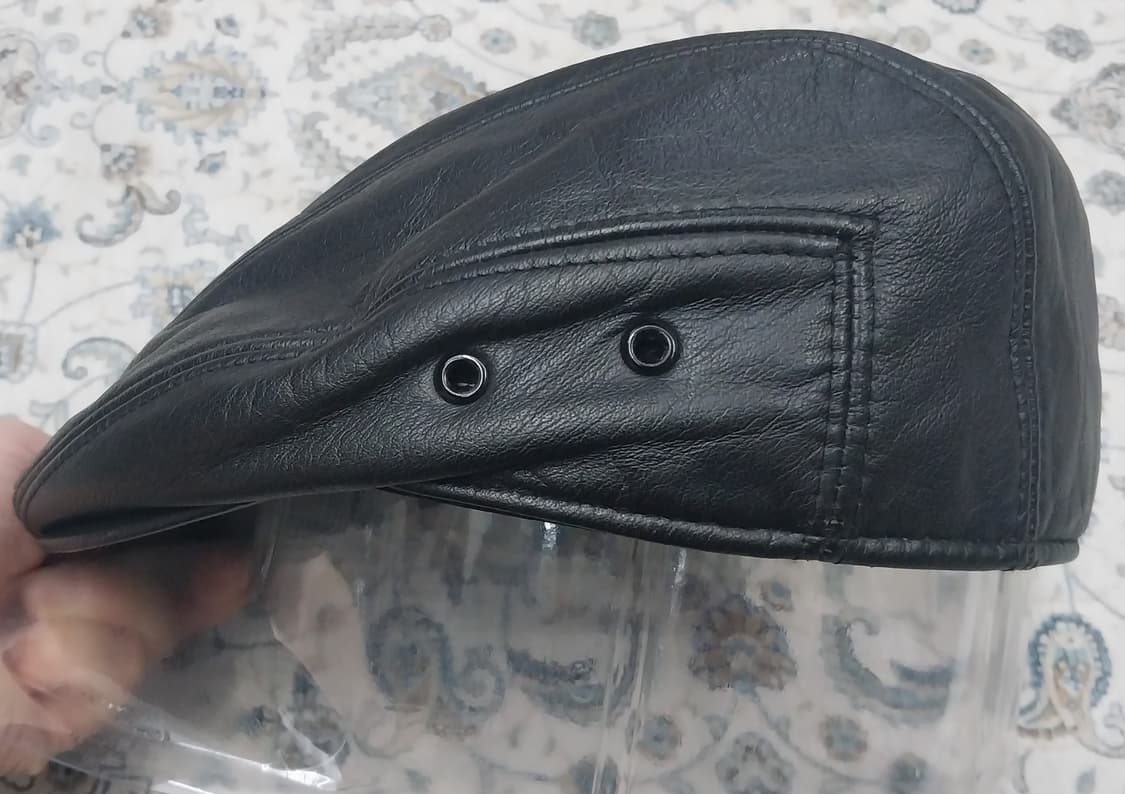 8-90년대 미치코 런던 소가죽 헌팅캡 상품이미지3