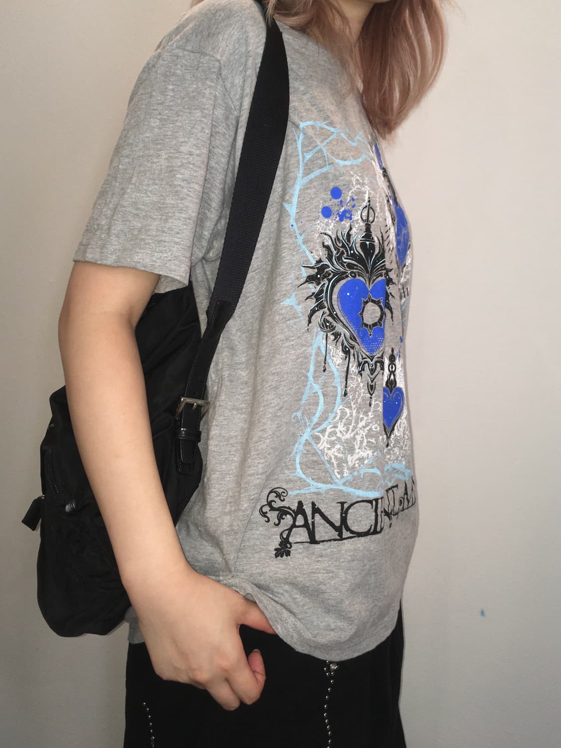 jpn vintage punk overfit printing t shir 상품이미지2
