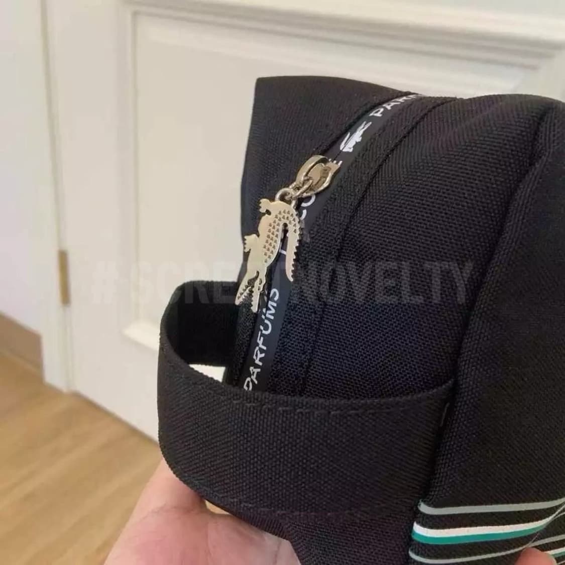 라코스테 퍼퓸 핸들 파우치 기프트 블랙 상품이미지4