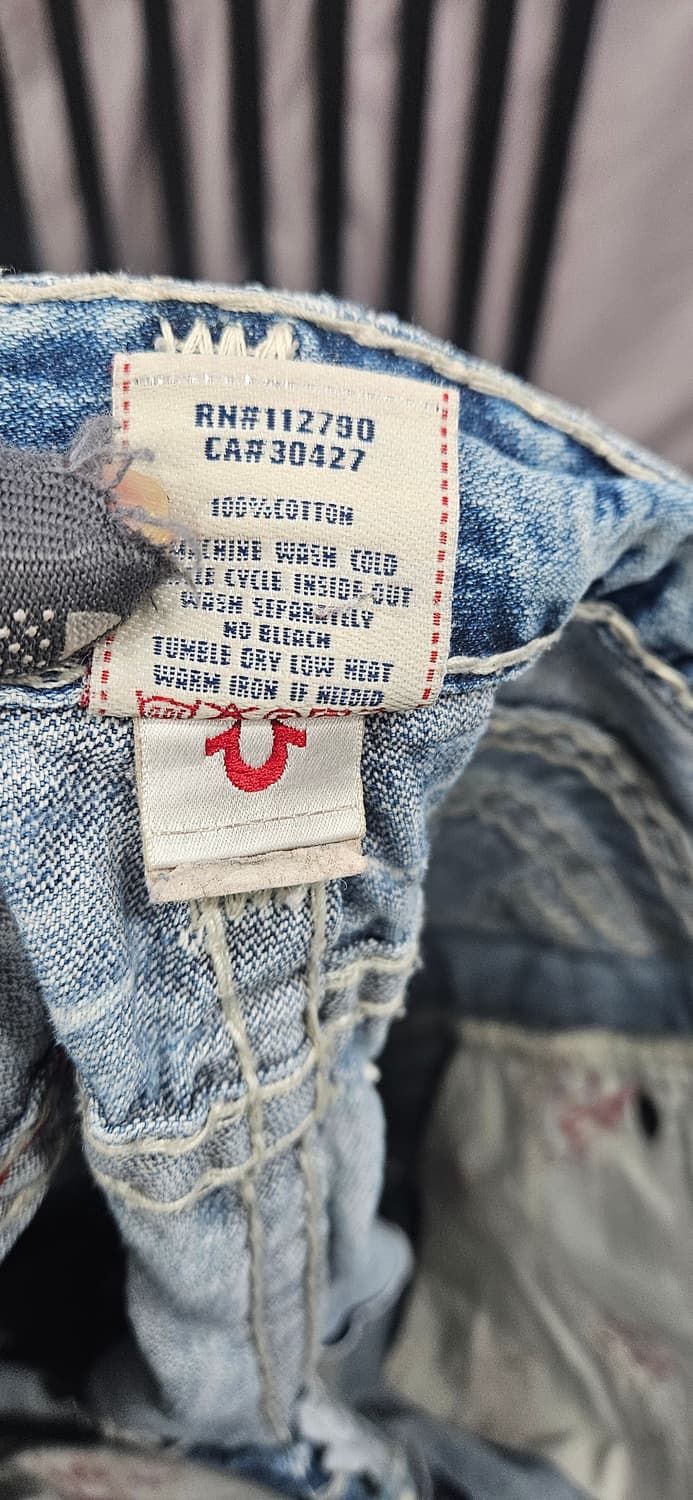 Made in USA 트루릴리전 월드투어 조이T 데미지 데님 31 상품이미지5