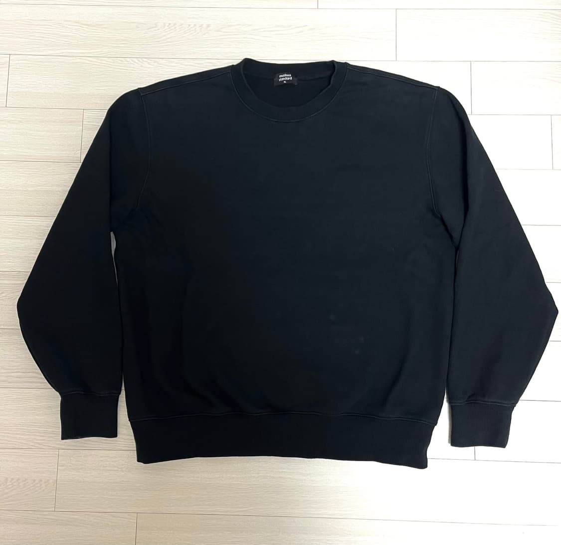 무신사 스탠다드 블랙 맨투맨 XL 상품이미지1