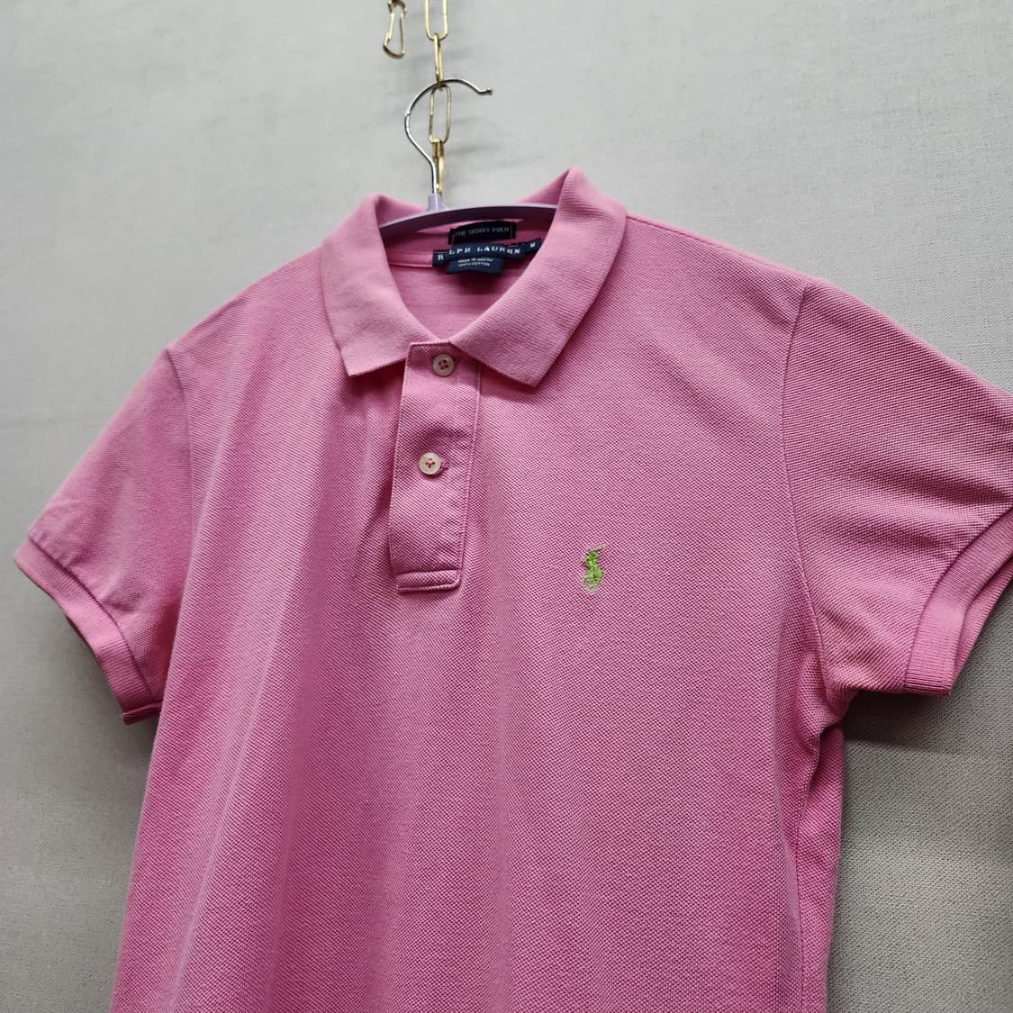 폴로랄프로렌 로고 스키니 반팔카라 M(S) 상품이미지3