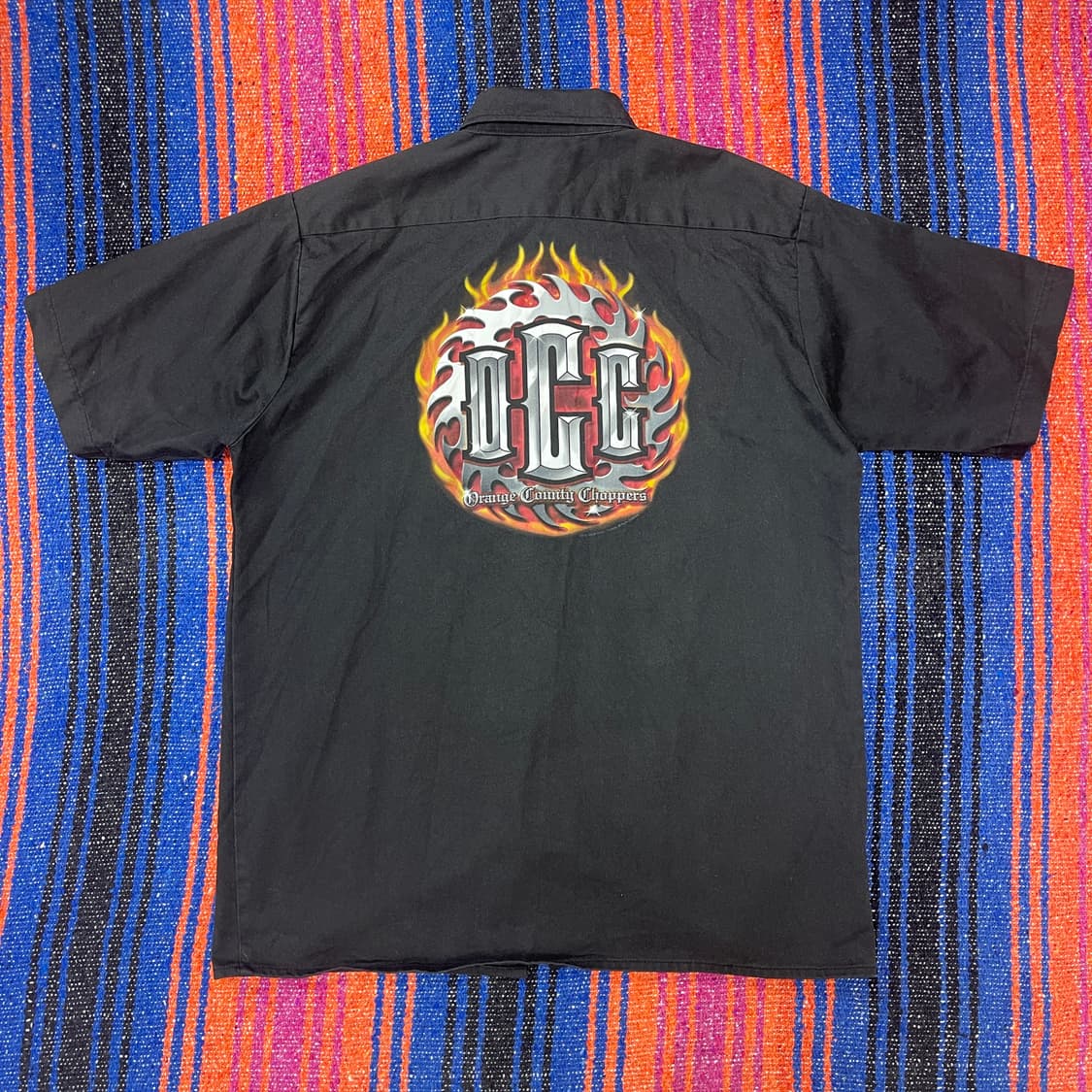 오렌지카운티 쵸퍼 반팔셔츠 빈티지 바이크 할리 남방 상품이미지6