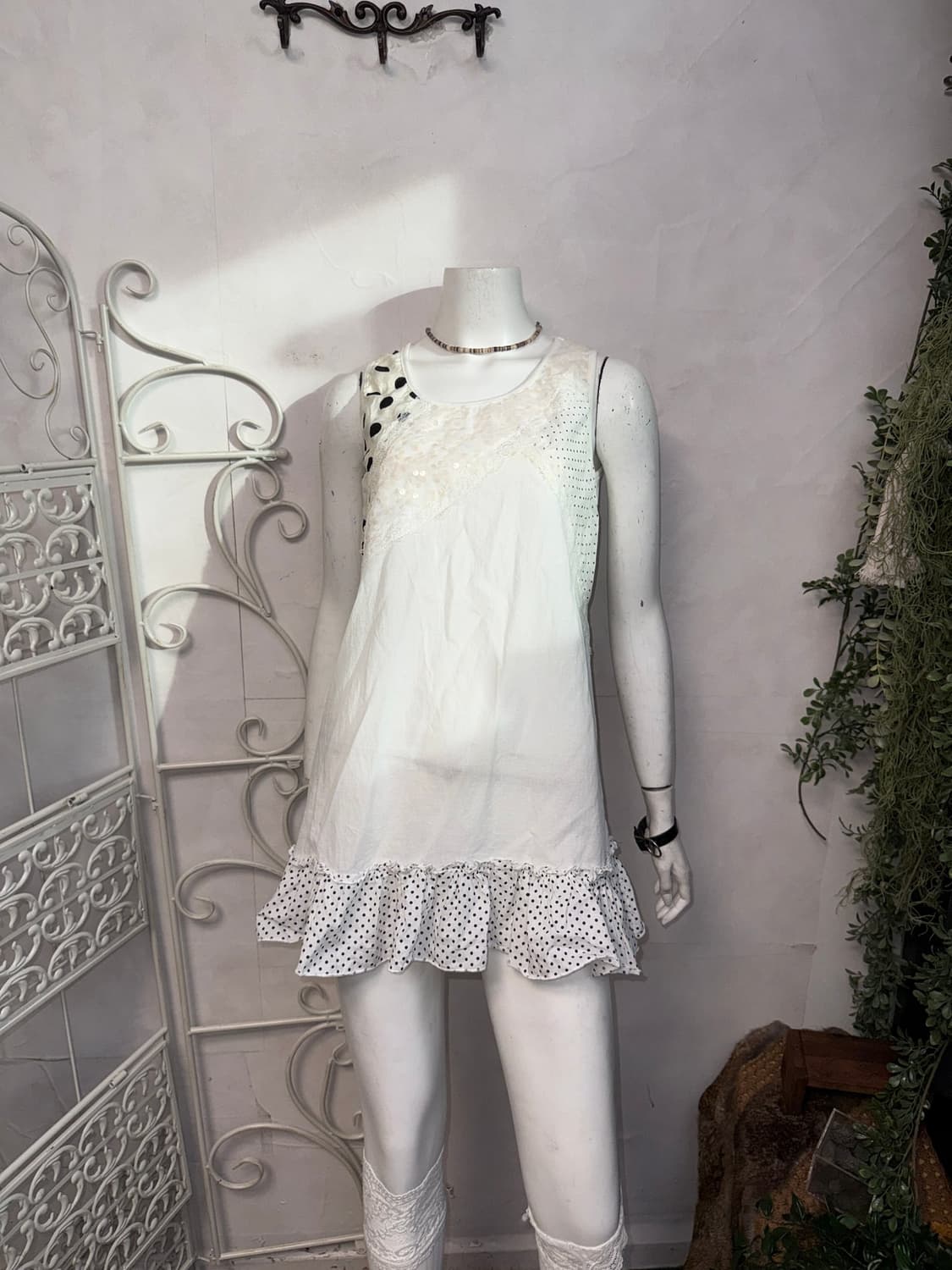 Ivory dot spangled mini ops 상품이미지2