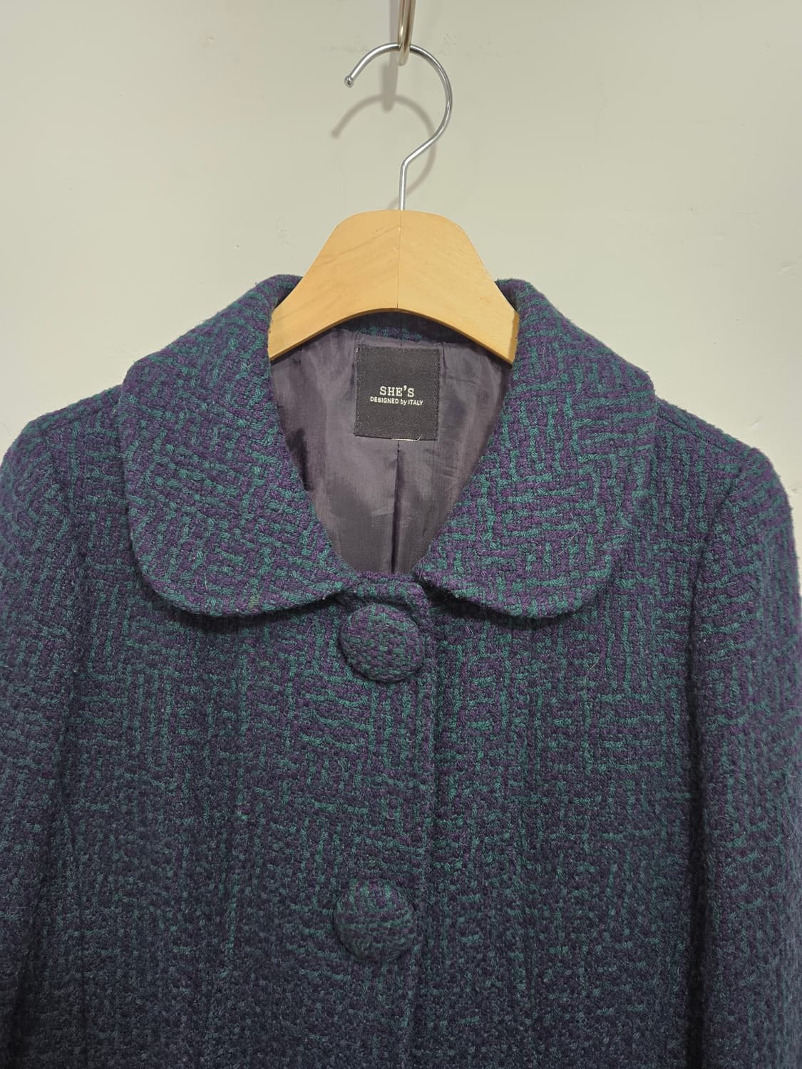 둥근카라 울혼방 코트 상품이미지2