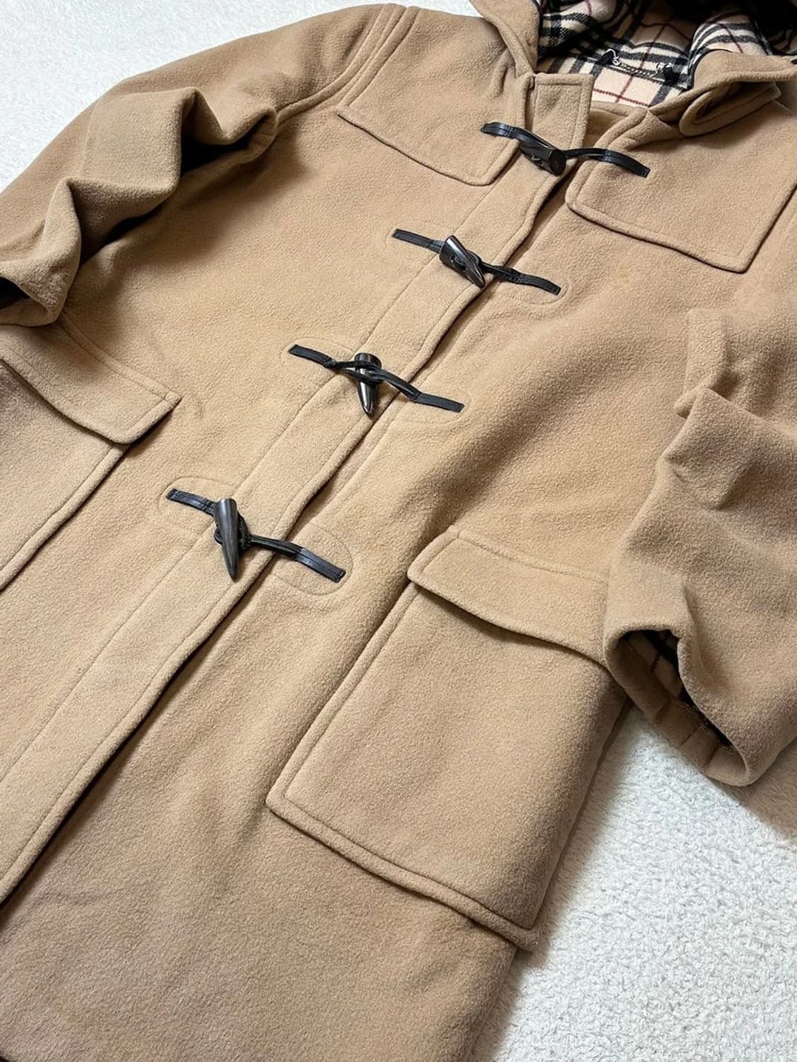 버버리 90s 노바체크 안감 더플 코트 PN6709 상품이미지4