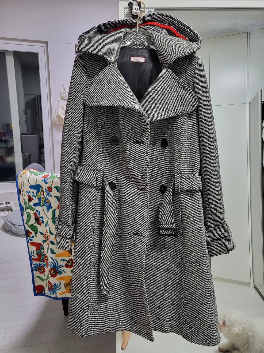 막스마라  헤링본 후드 코트 55-66사이즈 상품이미지1