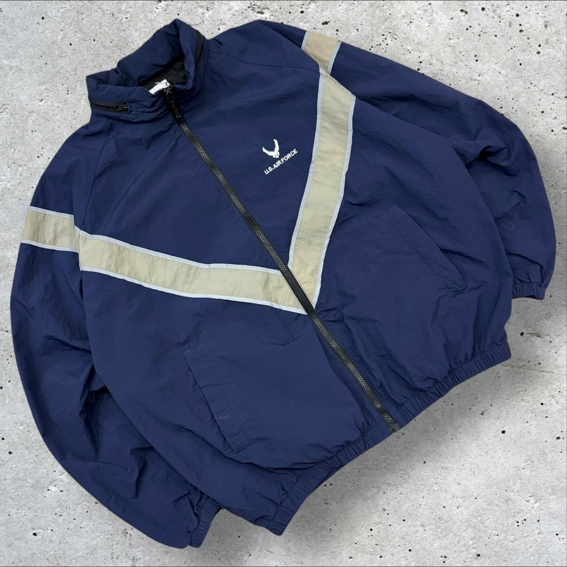 [L] 미공군 U.S.AIR.FORCE 네이비 바람막이 B401 상품이미지1