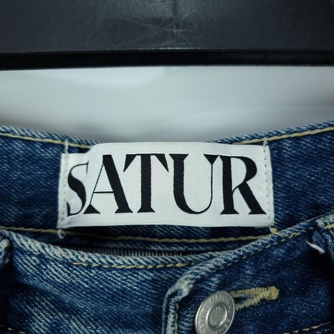 [세터] 브루클린 뉴트로 와이드 워시드 데님 팬츠 레트로블루 M17577 상품이미지7