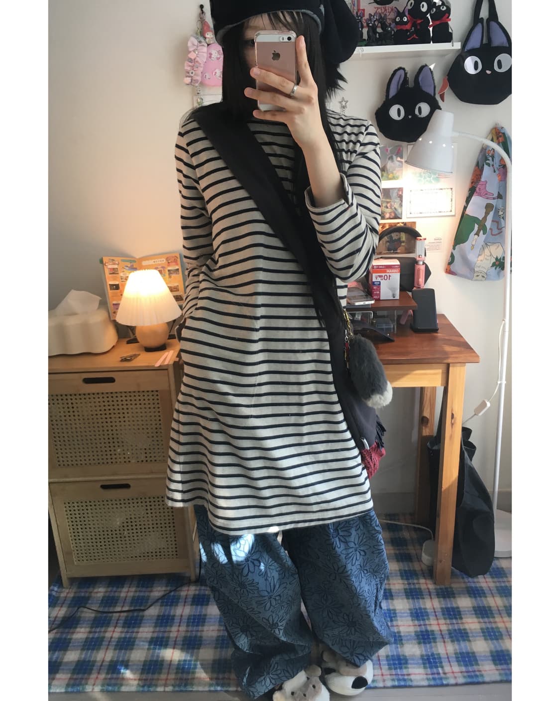 vintage stripe pocket long sleeve dress 상품이미지3