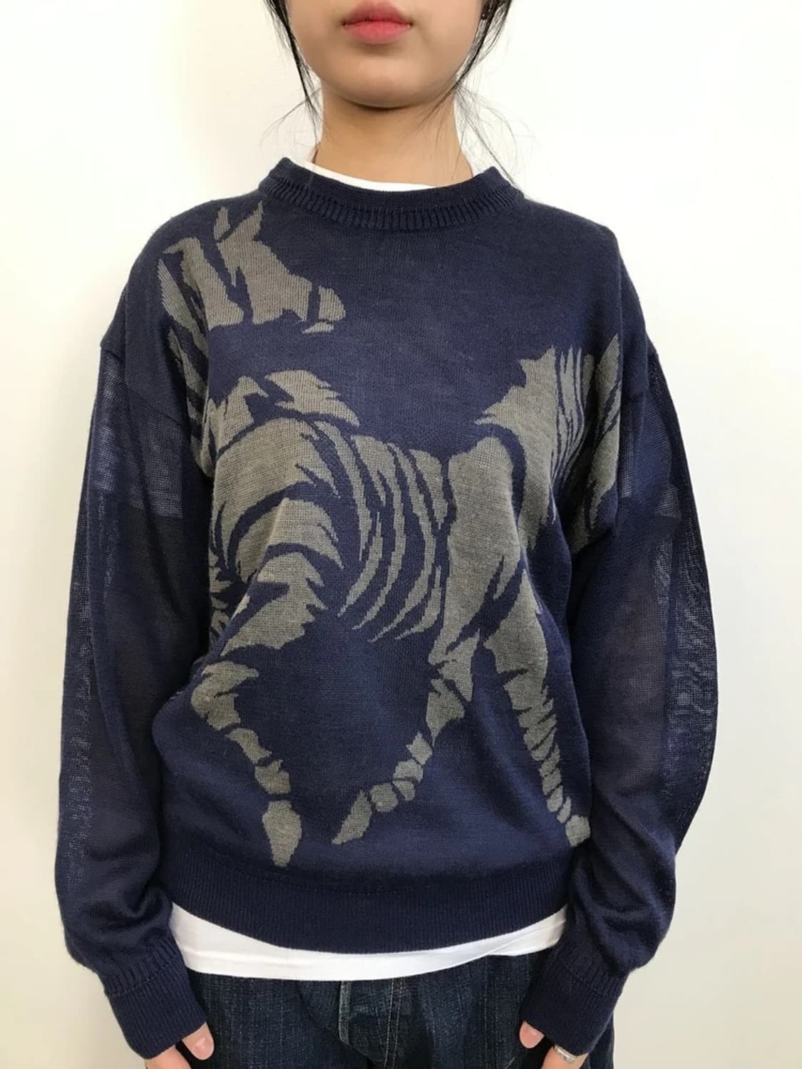 Raika Zebra Graphic Knit Sweater 상품이미지2