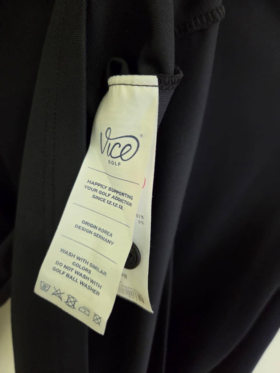 Vice Golf 남성 긴팔 카라티 블랙 XL 상품이미지7